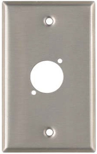 Pro Co SP-1D Single Gang Wallplate With 1 D-Series Punch, Steel