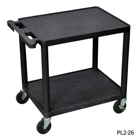 Da-Lite 4690 PIXMate PL2-26 Plastic Cart With 18" X 24" Top Shelf