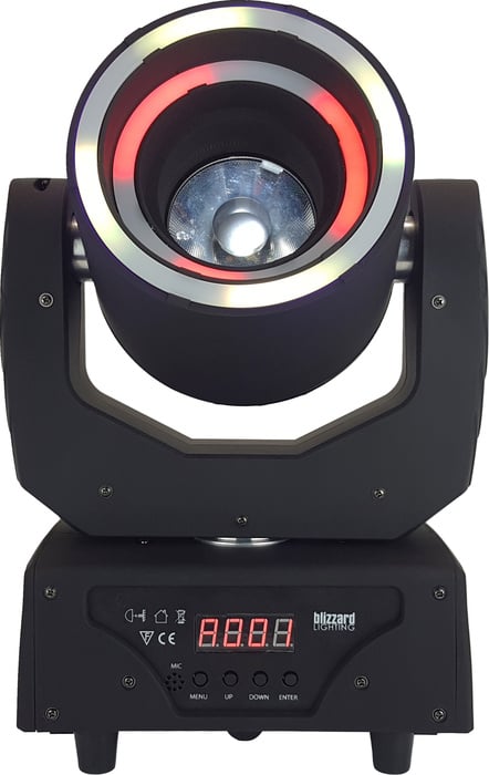 Blizzard Hypno Beam 60W RGBW LED Moving Head Beam With 2 LED Effect Rings