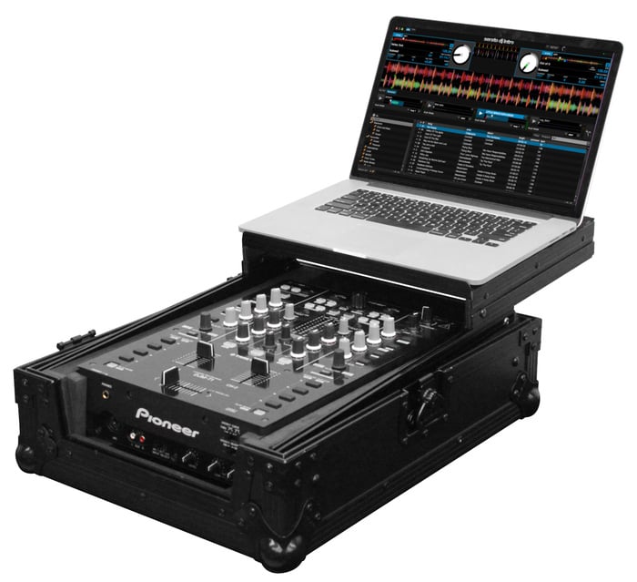 Odyssey FZGS10MX1BL Case For 10" DJ Mixer With Glide Platform, Black