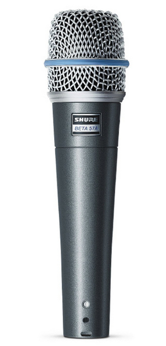Shure BETA57A-SOLO-K Beta 57A Dynamic Instrument Microphone With Boom Stand And XLR Cable
