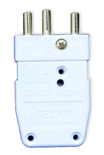 Lex 20M-AW Male Stage Pin Connector, All White, 20A