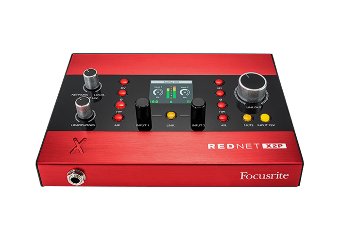 Focusrite Pro RedNet X2P Dante Audio Network Interface With 2x2 Analog I/O