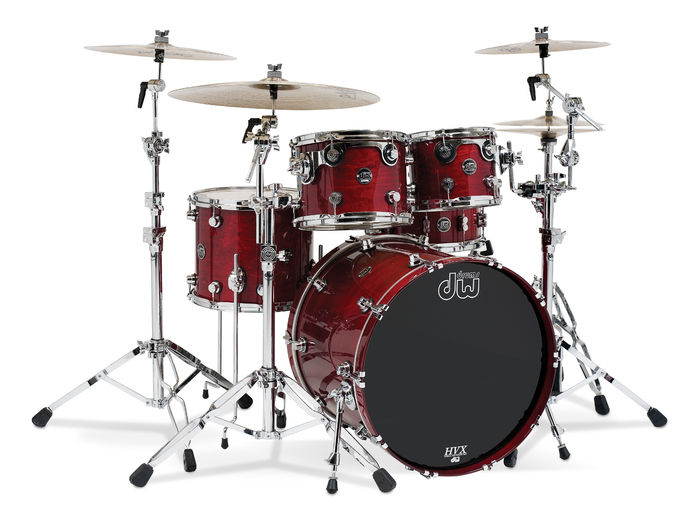 DW DRKTPLC04BB Performance Series Rock 4-Piece Shell Pack With Lacquer Finish