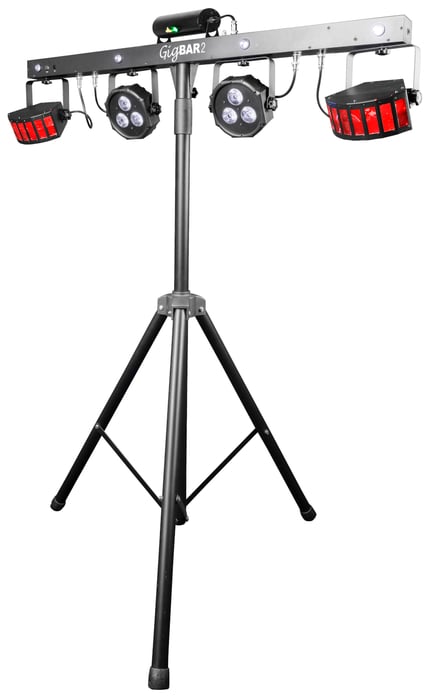 Chauvet DJ Gig Bar 2 4-in-1 LED Derby, Wash, Strobe And Laser Lighting Bar With Stand And Bag