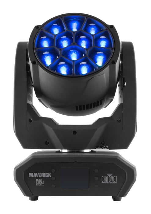 Chauvet Pro Maverick Mk 2 Wash 12x40W RGBW LED Moving Head Wash With Zoom And Pixel Control
