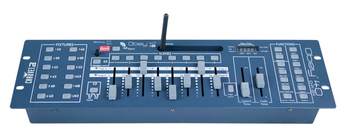 Chauvet DJ Obey 40 D-Fi 2.4 DMX Controller With D-Fi Wireless DMX For Up To 12 Lighting Fixtures