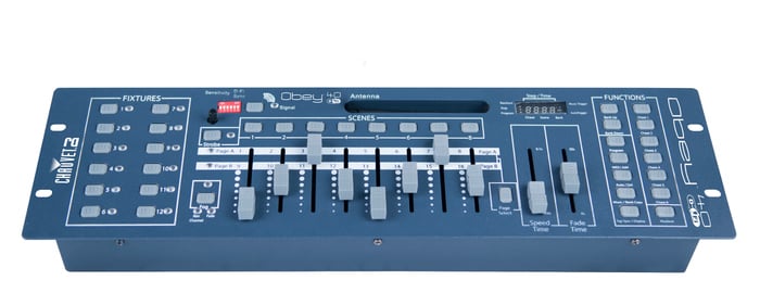 Chauvet DJ Obey 40 D-Fi 2.4 DMX Controller With D-Fi Wireless DMX For Up To 12 Lighting Fixtures