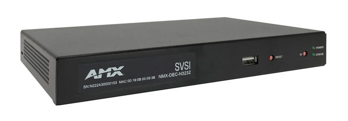 AMX NMX-DEC-N3232 H.264 Compressed Video Over IP Decoder