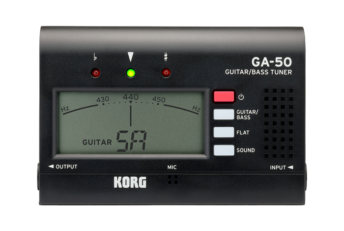 Korg GA50 Tuner Handheld Guitar And Bass Tuner With Large LCD Screen