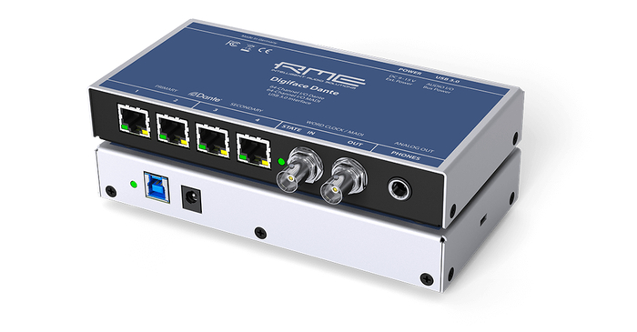 RME Digiface Dante 256-Channel USB 3.0 Audio Interface With Dante, MADI Coaxial I/O