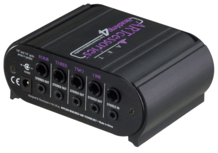 ART HEADAMP4 4 Outlet Stereo Headphone Amplifier | Full Compass Systems
