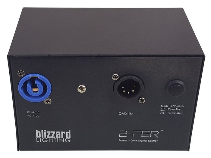 Blizzard 2-Fer 5Pin 2-Way Powercon And 2-Way 5-pin DMX Splitter