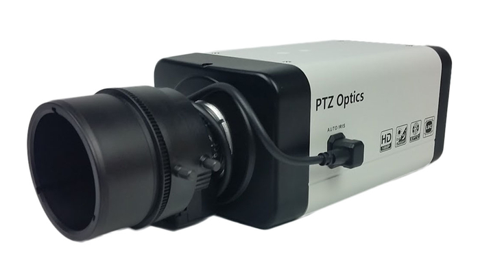 PTZOptics PTVL-NDI-ZCAM NDI HX/HD-SDI 1080p PTZ Video Box Camera With 2.8-12mm Lens, White