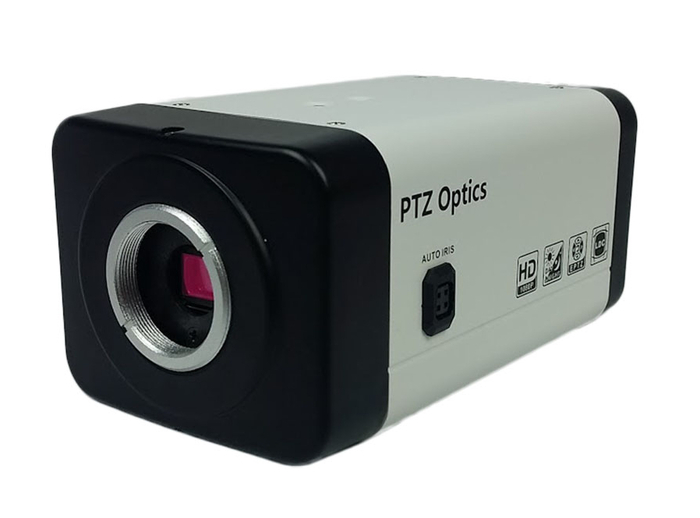 PTZOptics PTVL-NDI-ZCAM NDI HX/HD-SDI 1080p PTZ Video Box Camera With 2.8-12mm Lens, White