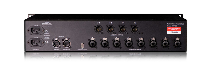 Rupert Neve Designs RMP-D8 8-Channel Dante Remotely Controllable Mic Preamp