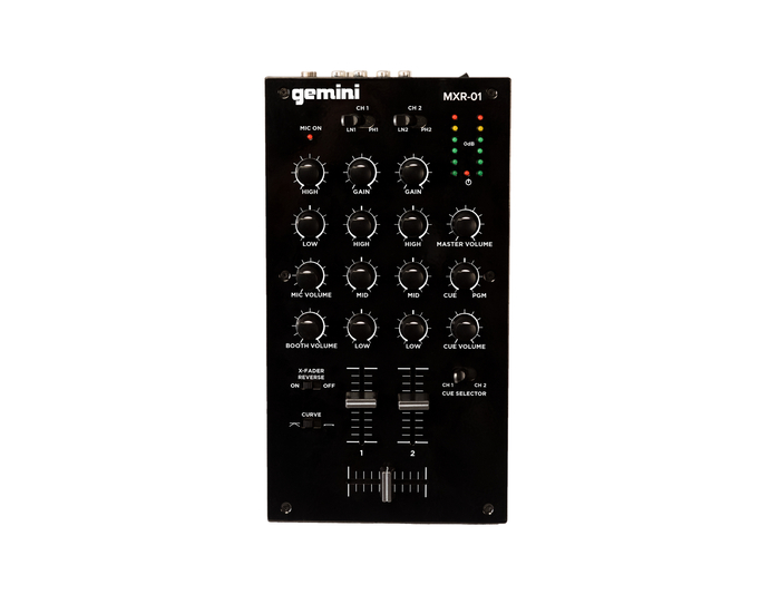 Gemini MXR-01 2-Channel Professional DJ Mixer