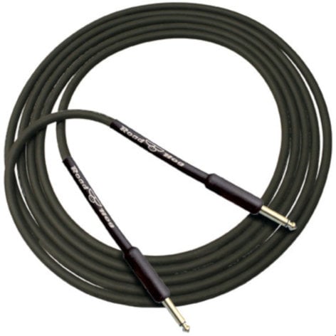 Rapco HOG-10B 10' 1/4" TS-M To 1/4" TS-M Instrument Cable, Black