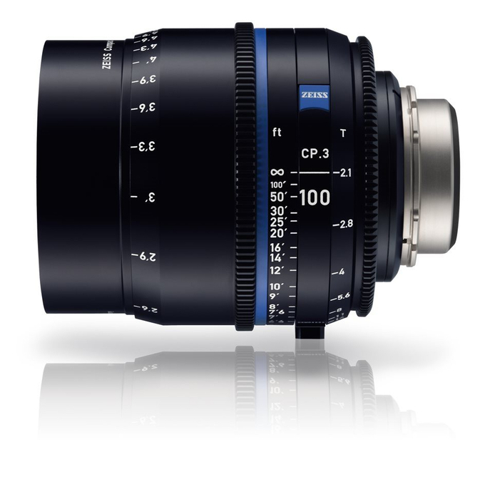 Zeiss CP3-100 CP.3 100mm T2.1 Compact Prime Lens In Feet Scale