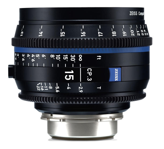 Zeiss CP3-15 CP.3 15mm T2.9 Compact Prime Lens In Feet Scale