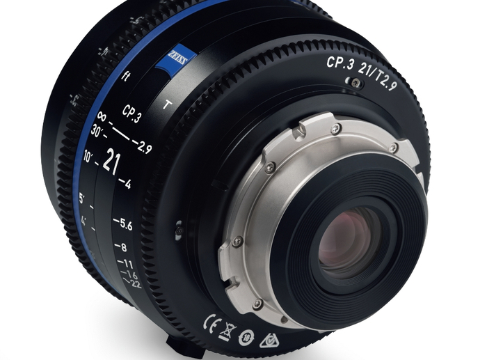 Zeiss CP3-21 CP.3 21mm T2.9 Compact Prime Lens In Feet Scale