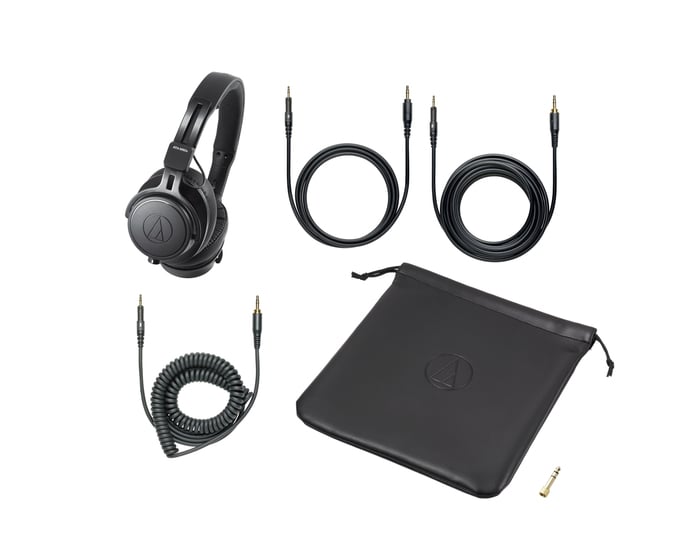 Audio-Technica ATH-M60x M-Series Professional Closed Back Monitor Headphones, Black