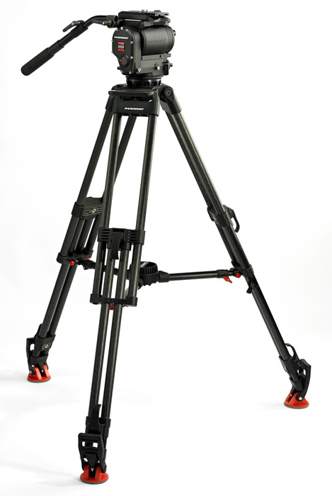 O`Connor C1030DS-30L-F 1030DS Head And 30L Tripod With Floor Spreader And Case