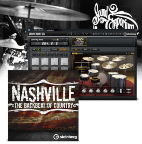 Steinberg NASHVILLE-DRUMS Nashville Drums VST Sound Set [VIRTUAL]