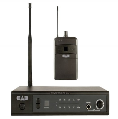 CAD Audio STAGESELECT-IEM UHF IEM Wireless System, Single Pack With Ear Buds