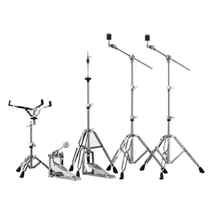 Yamaha HW-680W Double-Braced Hardware Pack 2 Boom Cymbal Stands, Snare Stand, Hi-hat Stand And Bass Drum Pedal