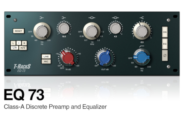 IK Multimedia T-RACKS-S-EQ-73 Class-A Discrete Preamp Equalizer [DOWNLOAD]