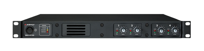 Ashly SRA-4150 Rackmount 4-Channel Power Amplifier, 150W At 4 Ohms