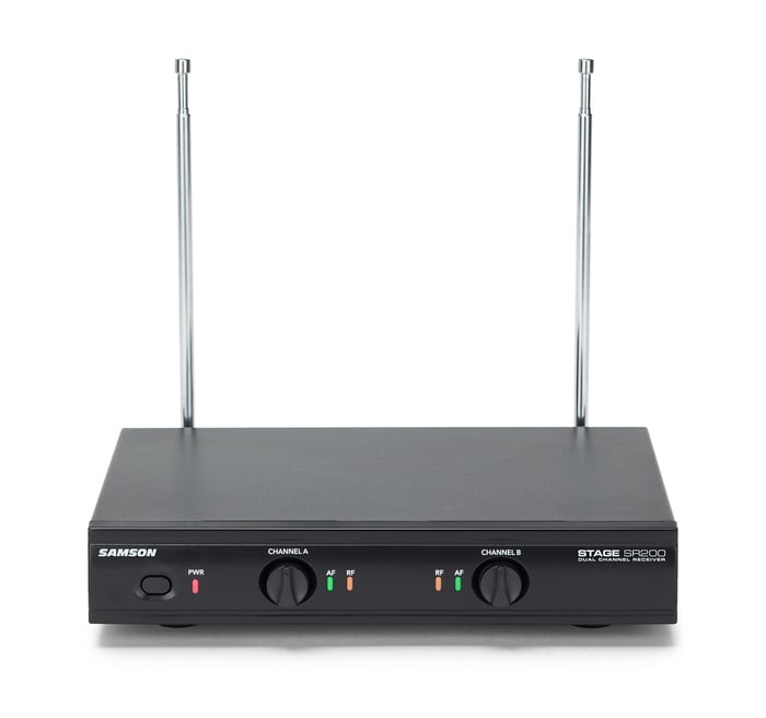 Samson SWS200HH-A Stage 200 Dual-Channel Handheld Wireless System With 2 Q6 Microphones