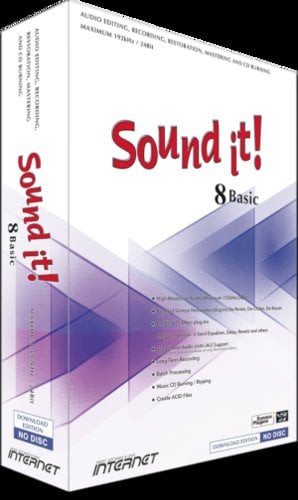 Internet Co Sound it! 8 Basic Record, Edit, Processing & Mastering [download]