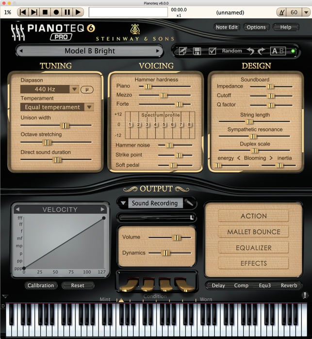Pianoteq Pianoteq 6 Pro Piano Instrument W/ Note By Note Editing [download]