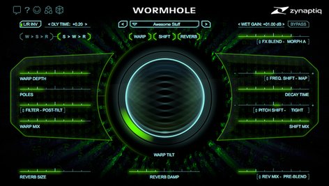 Zynaptiq Software WORMHOLE Otherworldly Audio Effects Processor [download]