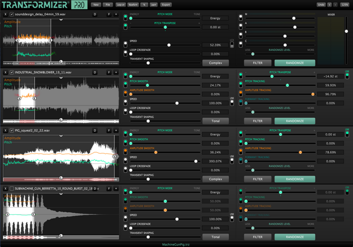 TRANSFORMIZER Transformizer Pro Sound Manipulation Plug In [download]