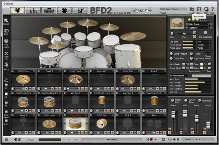 Platinum Samples Rock Legends for BFD Drum Sample Library For BFD2 And BFD Eco [download]