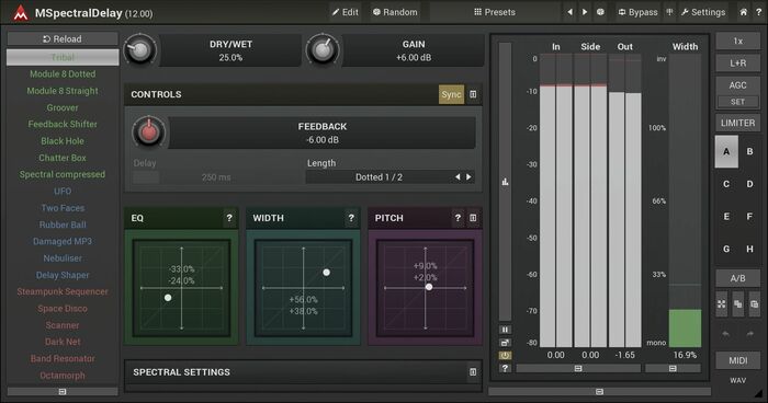 Melda MSpectralDelay Delay And Pitch Shift Frequencies [download]