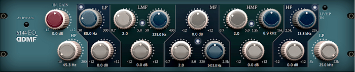 DDMF 6144 Neve-style Equalizer Plugin [download]