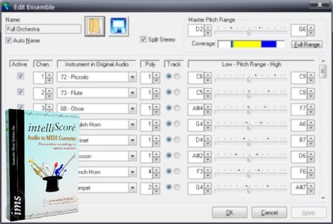 Innovative Music Systems INTELLISCORE-ENSMBL Multi-track MP3 To MIDI Converter [download]