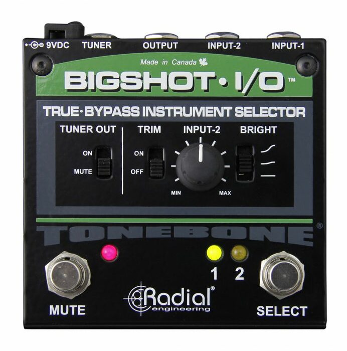 Radial Engineering Bigshot I/O TRUe Bypass Instrument Selector Pedal