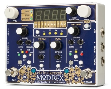 Electro-Harmonix MOD-REX Polyrhythmic Modulator Guitar Effects Pedal