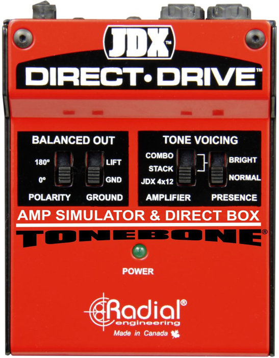 Radial Engineering DIRECT-DRIVE Guitar Amp Simulator W/ 3 Amp Settings And Balanced DI Out