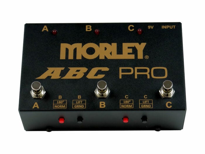 Morley ABC-PRO Three Input Selector Combiner, With Ground Lift, Polarity Switch And True Bypass