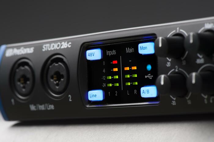 PreSonus Studio 26c 2 X 4 USB-C Audio Interface With Studio One Artist DAW Software