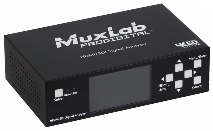 MuxLab 500831 HDMI 2.0/3G-SDI Signal Analyzer