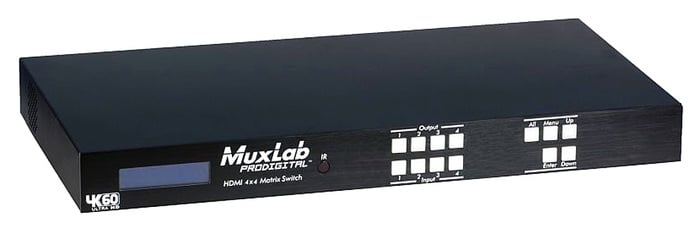 MuxLab 500444 HDMI 4x4 Matrix 4K/60 4:4:4
