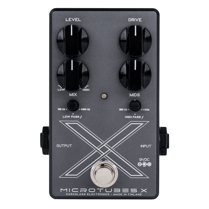 Darkglass Electronics Microtubes X Bass Distortion Pedal With Selectable High And Low Pass Filters, Mix And Mid Control