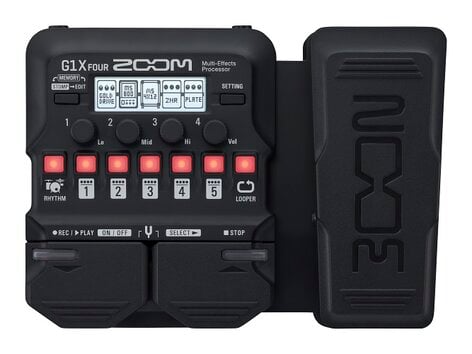 Zoom G1X Four Guitar Multi Effects Pedal With Amp Simulation, Looper, Tuner And Expression Pedal